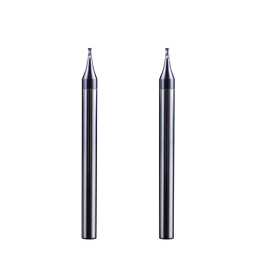 Mircro 2 flutes end mill for aluminum copper siliver
